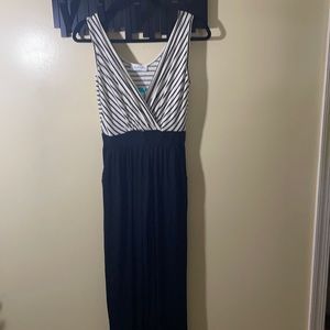 Black no sleeve jumpsuit